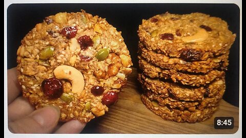 I Don't Eat Sugar! Healthy Cookies Without Sugar, Flour and Butter! Energy Dessert!