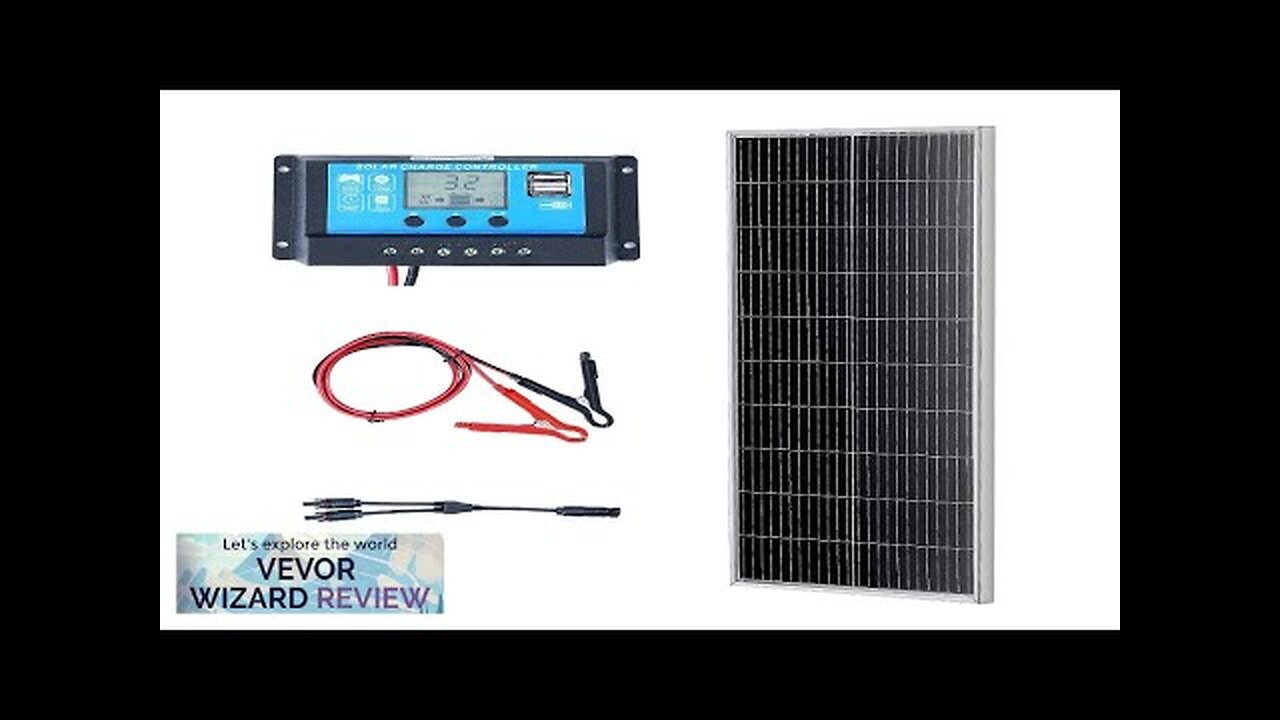 VEVOR 100W Monocrystalline Solar Panel Kit 12V Solar Panel & Charge Controller Review