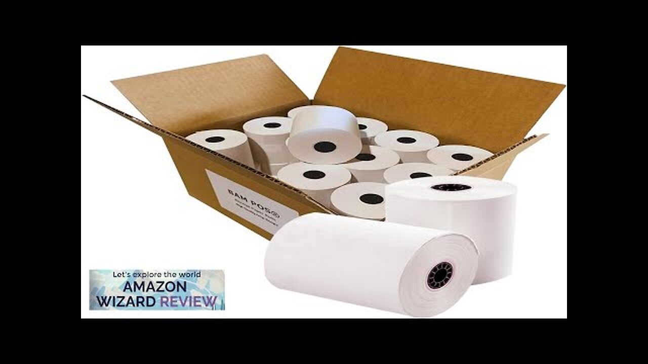 1- Ply Bond Receipt Paper Rolls 3" x 150' Bright White Review