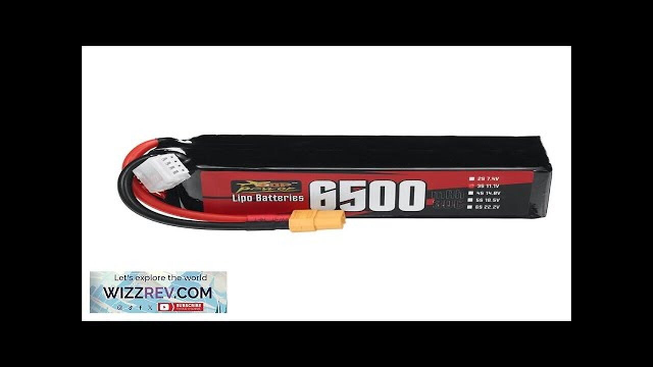 ZOP Power 3S 11.1V 6500mAh 30C 72.15Wh LiPo Battery XT60 Plug Review