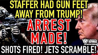 Staffer Reportedly Had GUN Feet Away From Trump! Arrest Made! Shots Fired! Jets Scramble!