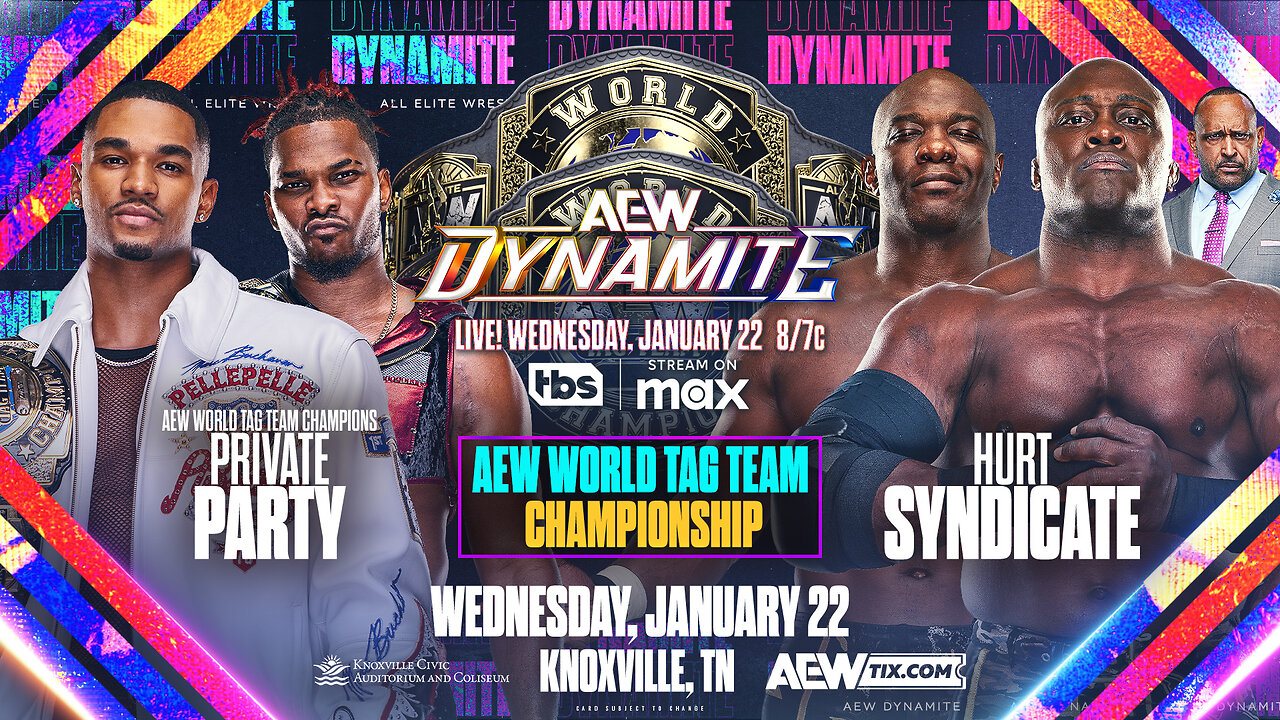 Hurt Syndicate Wins AEW Tag Titles Over Private Party! #shorts