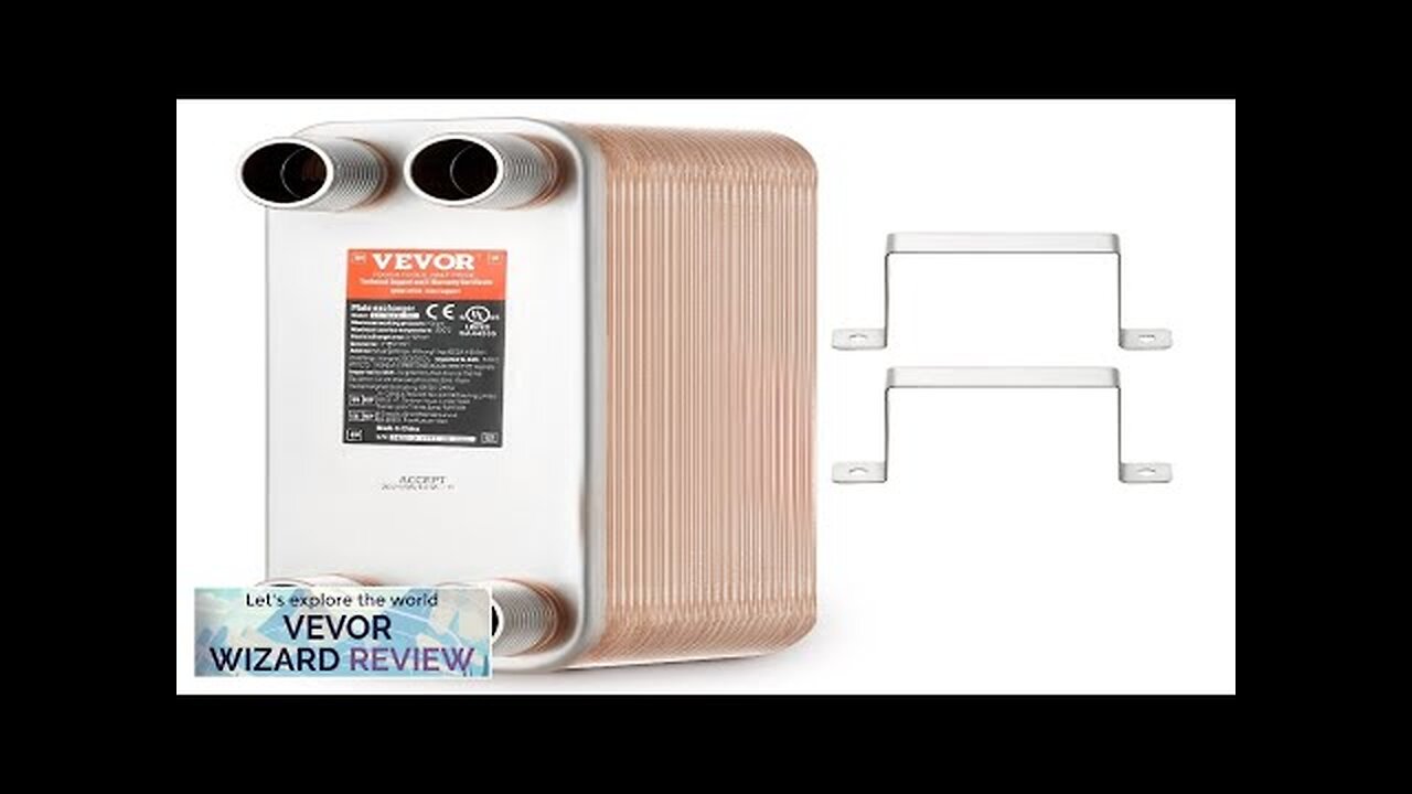 VEVOR Heat Exchanger 5"x 12" 50 Plates Brazed Plate Heat Exchanger Copper/316L Review