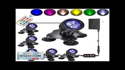 LED Pond Lights Led Underwater Fountain Submersible Outdoor Indoor IP68 Waterproof Review