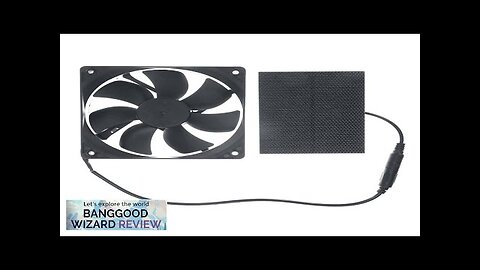 6V 1.8W Mini Solar Exhaust Fan with Solar Panel Plug and Play Review