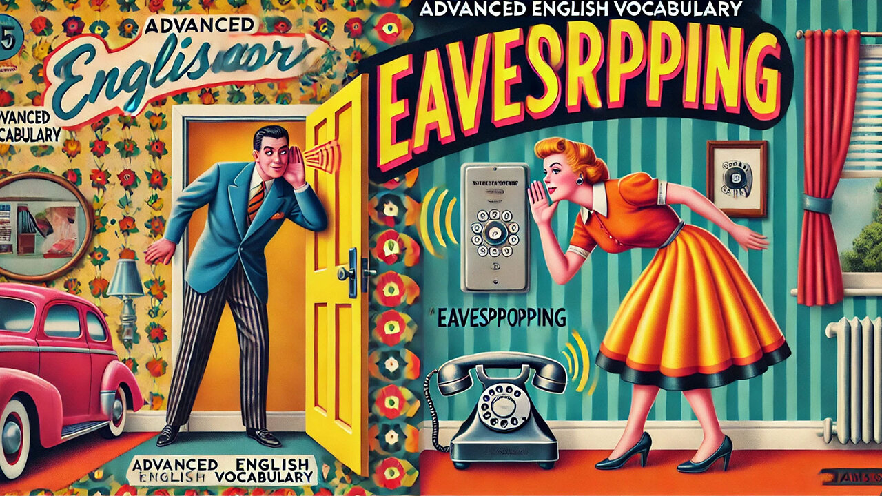 Vocabulary and Pronunciation "EAVESDROPPING" Advanced English