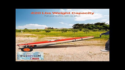 420lbs Boat Trailer Dolly Mover Adjustable Length with 15.7 in Pneumatic Tires Review