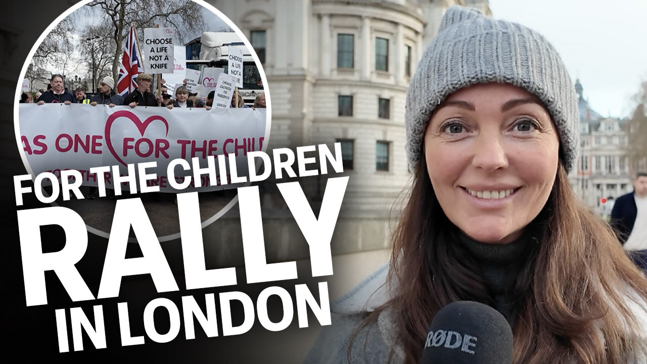 Protesters DEMAND action against child abuse in powerful London demonstration