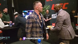 Colby Covington Awkwardly Meets Kamaru Usman at UFC Vegas 102