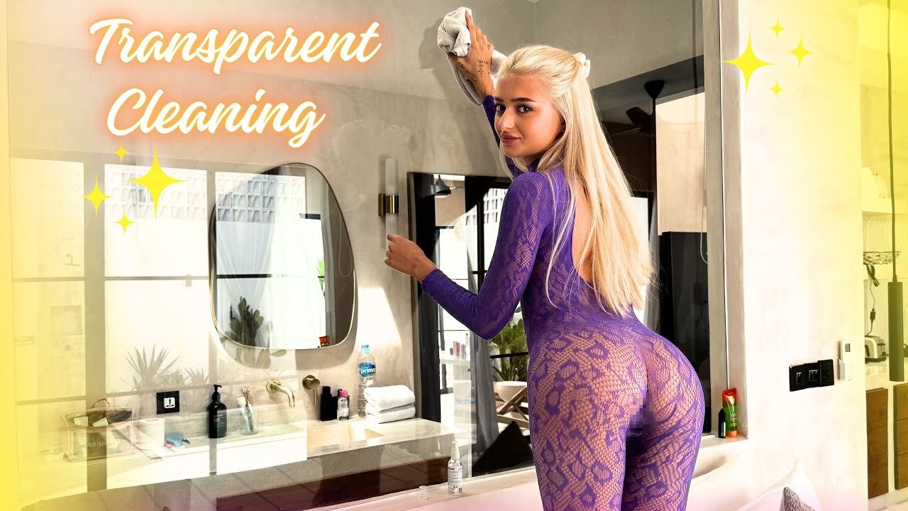 Apartment Girls Luna Crystal Clear Mirror Cleaning 4K HD