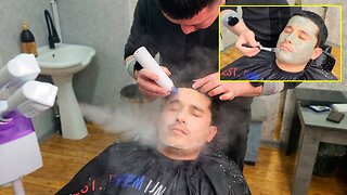 ASMR Face Cleaning, Face Massage, Barber Massage