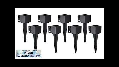 VEVOR Fence Post Anchor Ground Spike 8 Pack 24 x 4 x Review