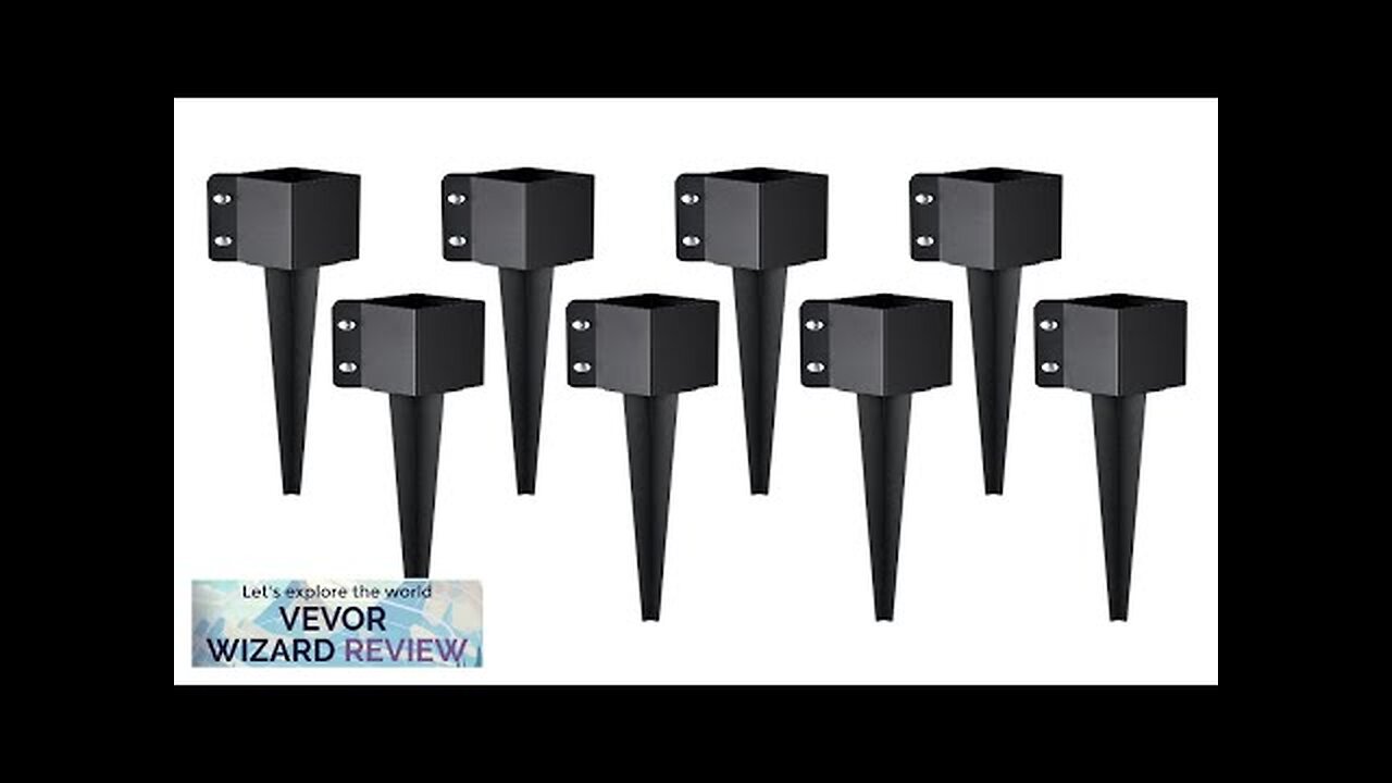 VEVOR Fence Post Anchor Ground Spike 8 Pack 24 x 4 x Review