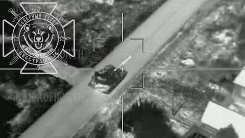 Russian Drone Destroys Ukrainian Tank in Precision Strike