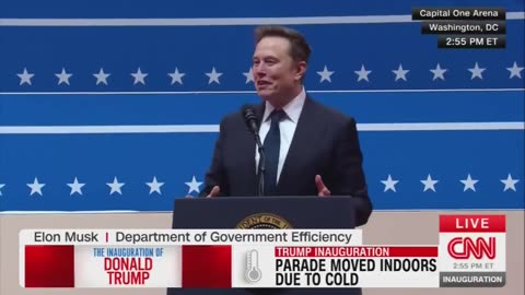 Musk all'insediamento di Trump 2025