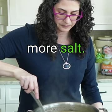 When you get the salt right, it just tastes right. 🙂