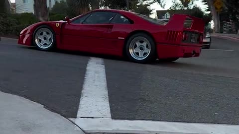 An absolute icon on the streets - F40 #ferrari #iconic #icon #class #classic #car #retro #vintage