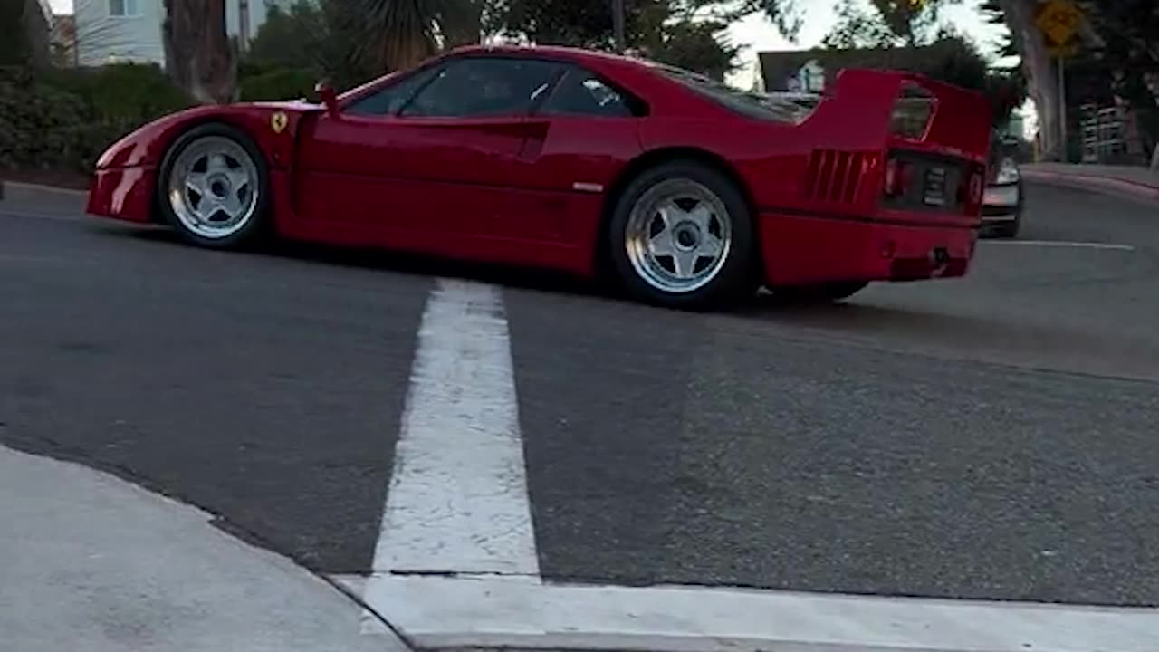 An absolute icon on the streets - F40 #ferrari #iconic #icon #class #classic #car #retro #vintage