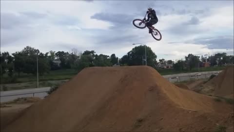 My brother and I riding at Barnum Volunteer Night