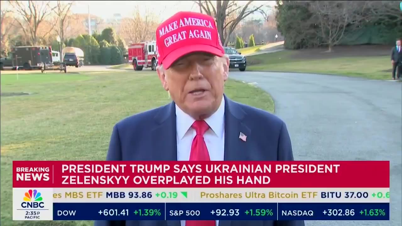 President Trump gives statement about Zelensky