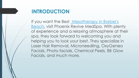 Best Mesotherapy in Barber's Beach