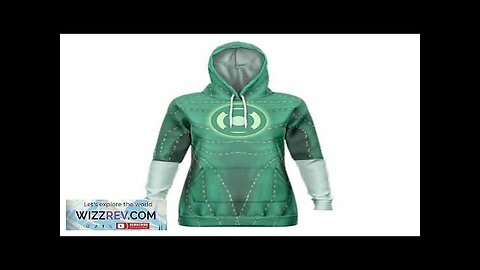 Green Lantern Cosplay Concept Art Hooded Sweatshirt Dress Review