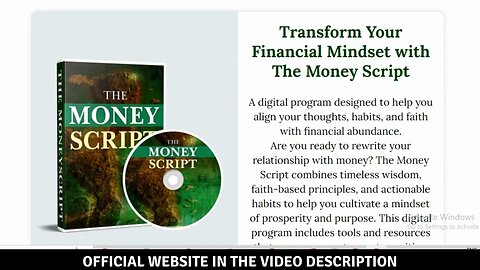 The Money Script Revie | FIND WEALTH SUCCESS WITH Money Script Reviews