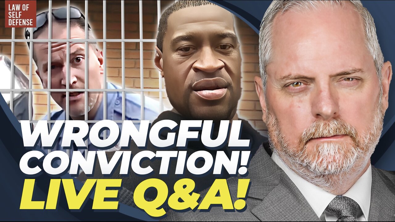 LIVE TODAY! Derek Chauvin Wrongful Conviction Q&A Show!