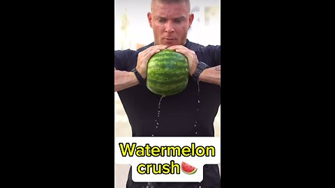 🍉SUPERHUMAN CRUSHES FROZEN WATERMELON AND BENDS BAR🥶