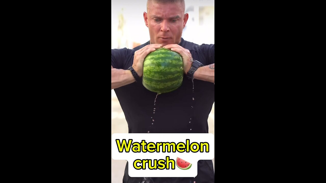 🍉SUPERHUMAN CRUSHES FROZEN WATERMELON AND BENDS BAR🥶