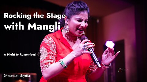 🎤 Rocking the Stage with Mangli – A Night to Remember! 🎶