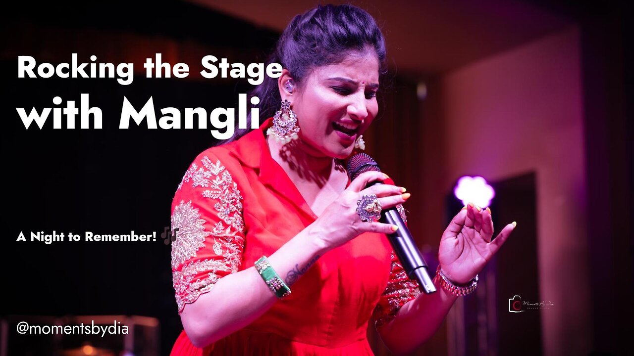 🎤 Rocking the Stage with Mangli – A Night to Remember! 🎶