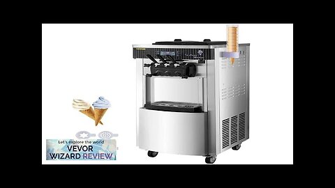 VEVOR Commercial Soft Ice Cream Machine 2200W Serve Yogurt Maker 3 Flavors Review