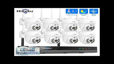 Hiseeu 5MP Wireless WiFi Camera System Outdoor Motion Tracking Audio Video Recorder Review