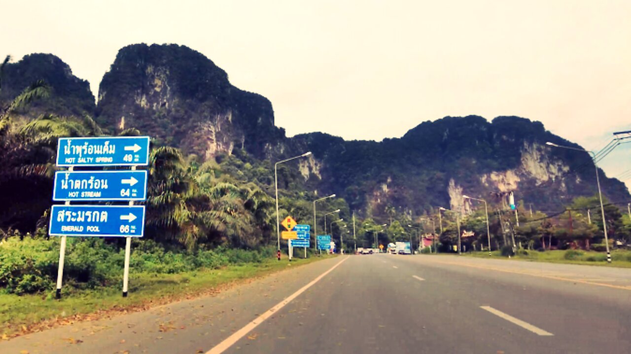 KRABI, Thailand 4K Immersive Scooter Ride to Krabi Town