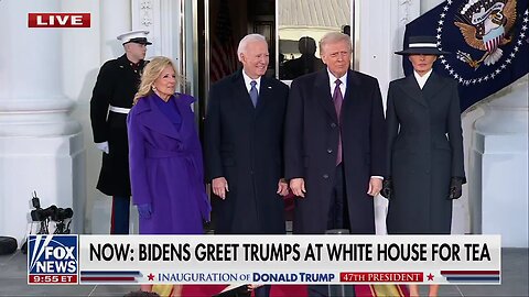 President Biden and First Lady Jill Biden host President Trump and Melania Trump at the White House