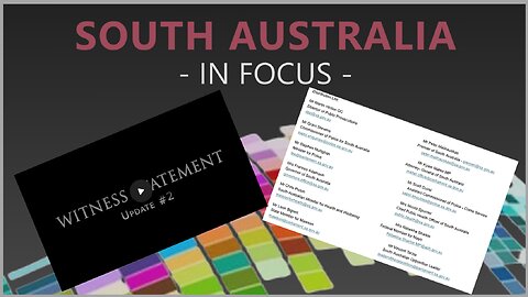 South Australia in Focus - WITNESS STATEMENT Comprehensive Update