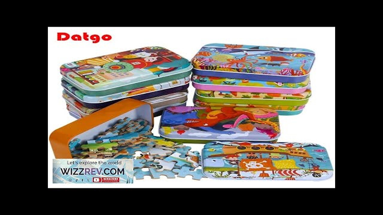 Hot New 60 Pieces Wooden Puzzle Toys for Children Cartoon Vehicle Animal Review