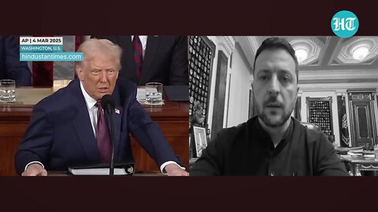On Cam_ Zelensky's First Reaction After Trump's Ukraine Stunner In Congress As US Stops War Aid