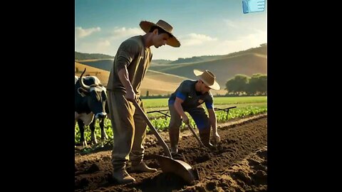 Ronaldo & messi doing farming together