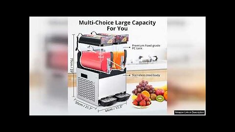 Commercial Slushie Machine 30L/8 Gal Frozen Margarita Machine Smoothie 700W Stainless Review