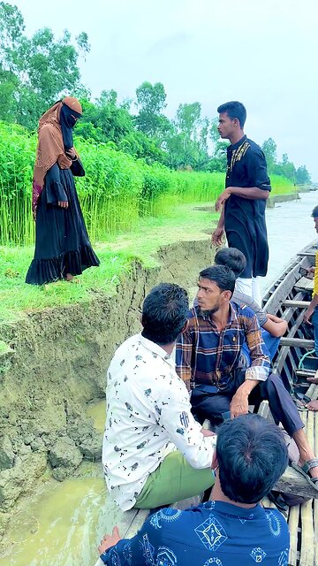 Can the man get on the boat?