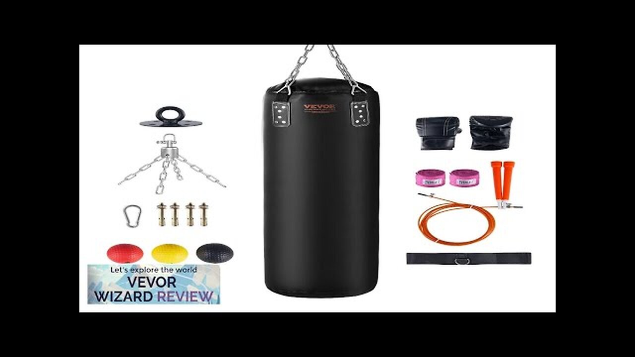 VEVOR Punching Bag for Adults 4ft PVC Heavy Boxing Bag Set Punching Review