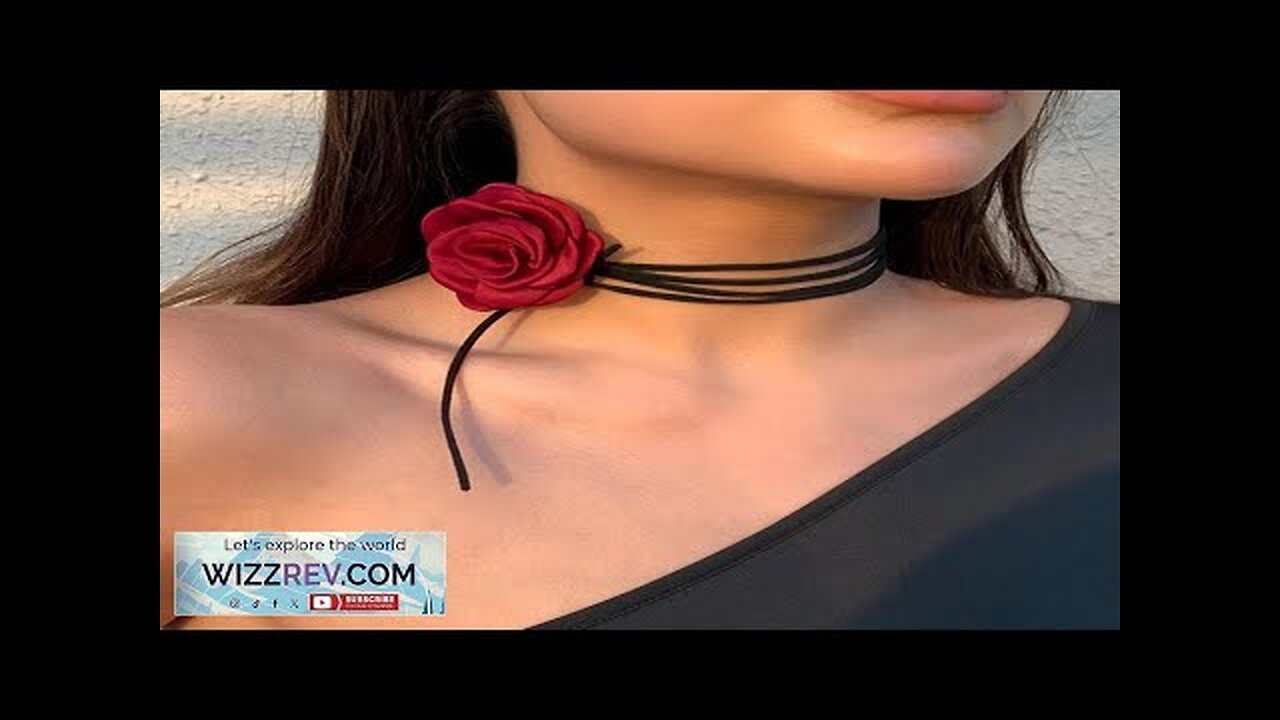 Romantic Gothic Phantom Flower Clavicle Chain Necklace for Women Ladies Korean Fashion Review