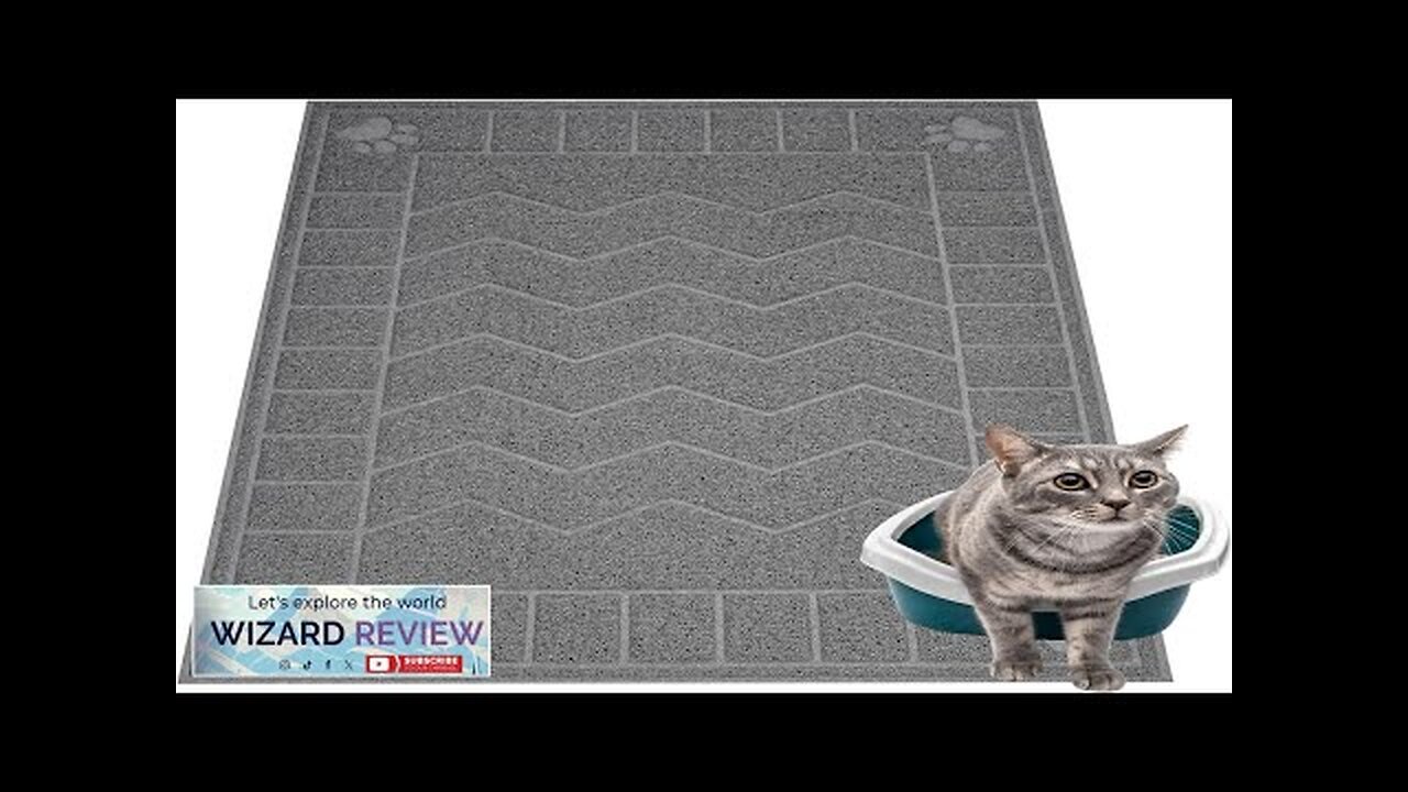 Cat Litter Box Mat 35" x 24" Large Kitty Litter Trapping Mat Review