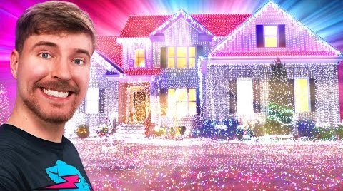 Put 1,000,000,000 Christmas Lights On A House (World Record)