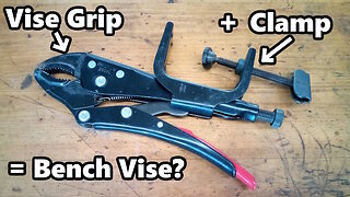 Turn a Vise Grip, into a Bench Vise ? Grip-On "Grip Holder"