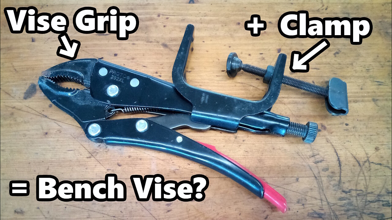 Turn a Vise Grip, into a Bench Vise ? Grip-On "Grip Holder"