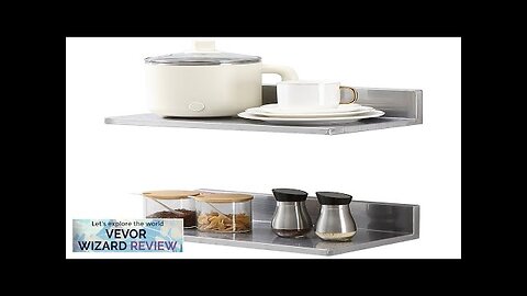 VEVOR 8.6" x 16" Stainless Steel Shelf Wall Mounted Floating Shelving Review