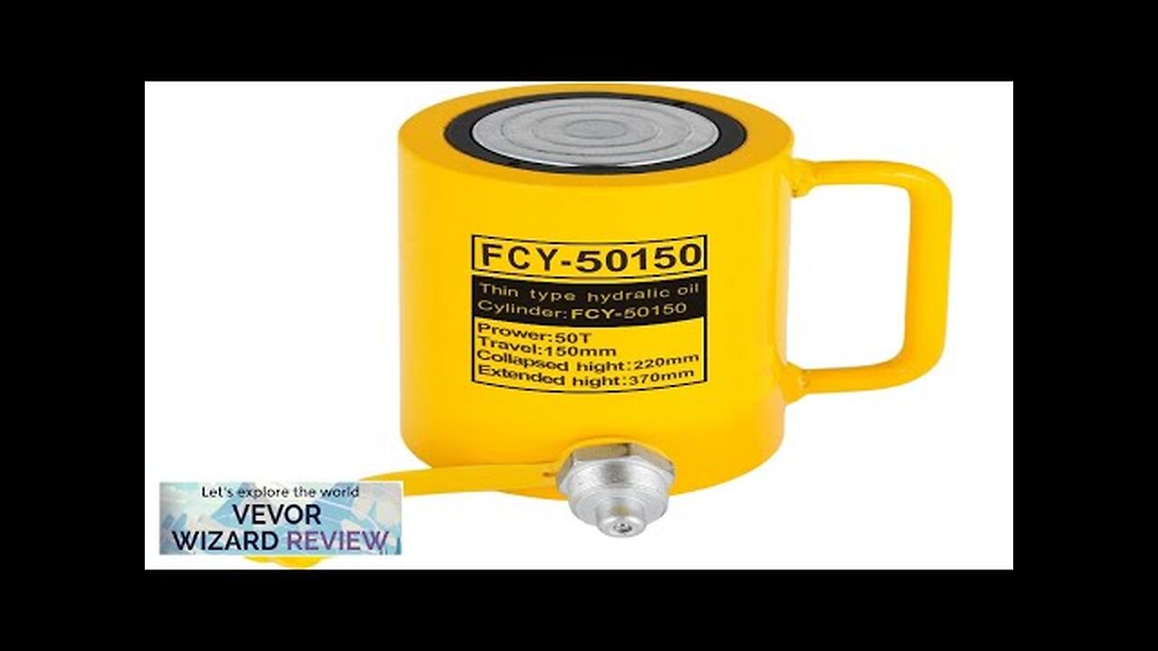 VEVOR 50T 6In Stroke Hydraulic Cylinder Jack Solid Single Acting Hydraulic Ram Review